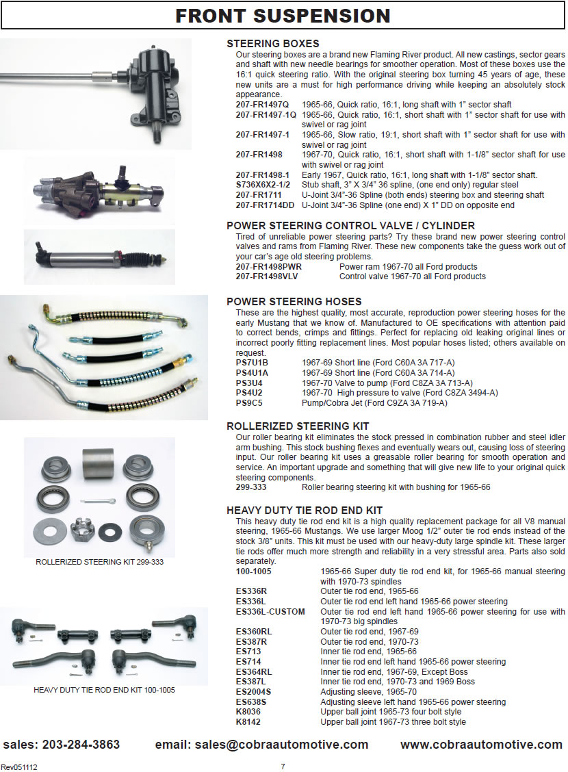 Front Suspension - catalog page 7
